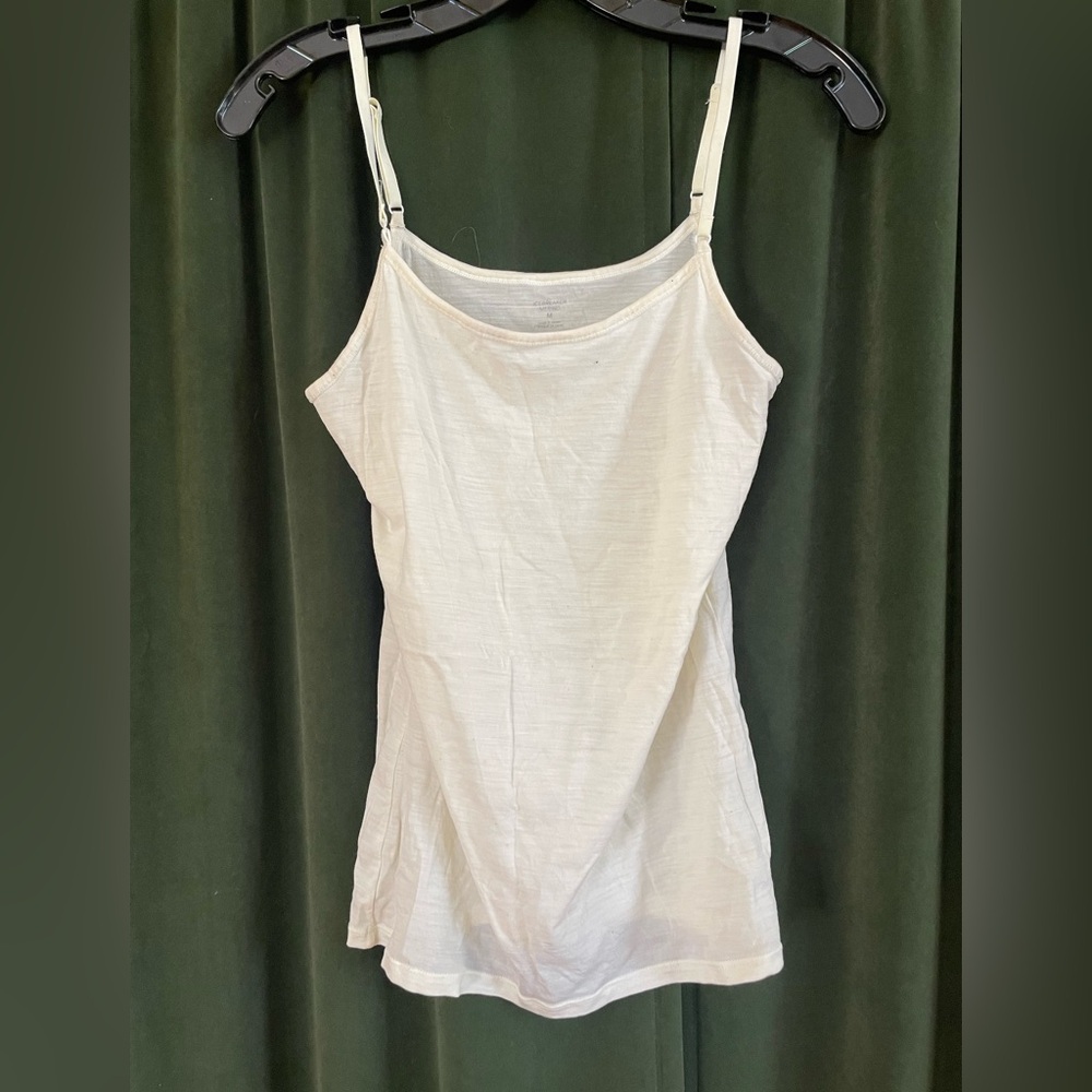 Icebreaker White Lightweight Camisole with Adjustable Straps